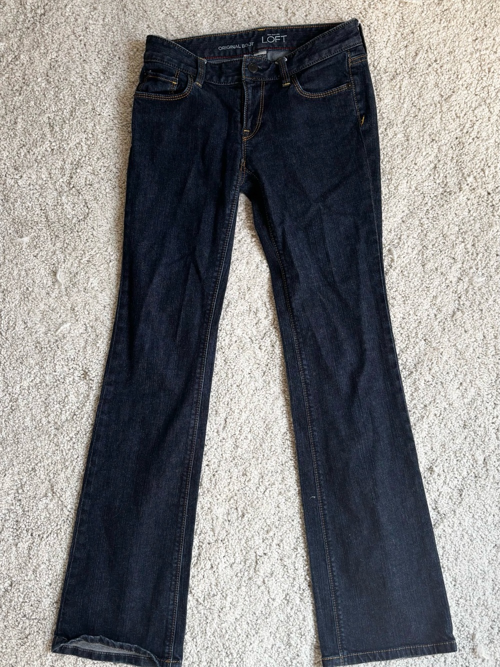 LOFT Women's Dark Indigo Flare Jeans